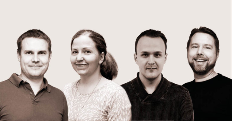 Arttu Raittila, Pauliina Storm, Vili Väre ja Seppo Puusa